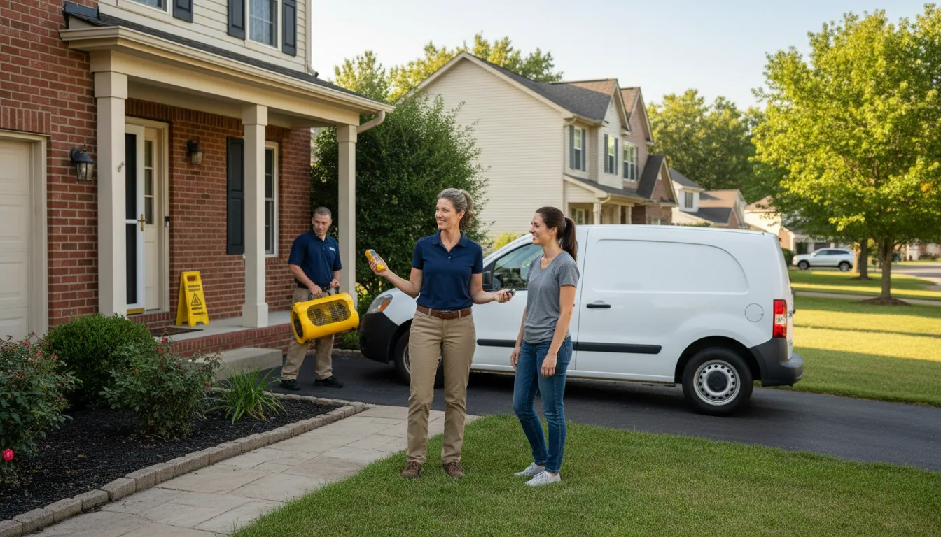 Residential water damage restoration in Pioneer, LA
